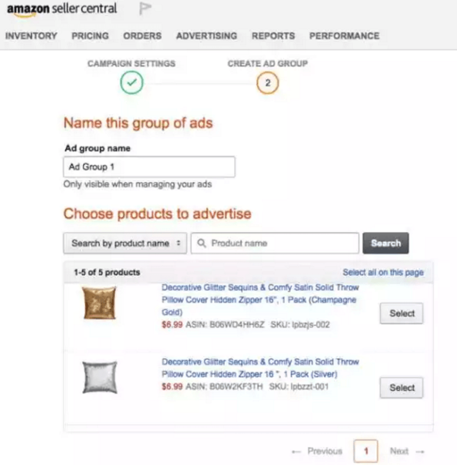 Amazon PPC Advertising Settings